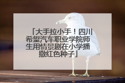 大手拉小手！四川希望汽车职业学院师生用情景剧在小学播撒红色种子