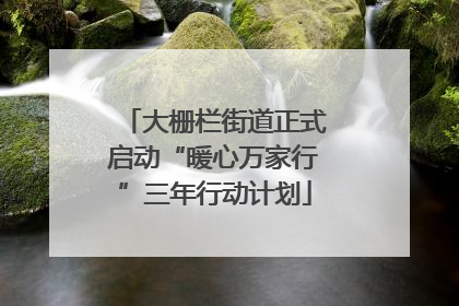 大栅栏街道正式启动“暖心万家行”三年行动计划