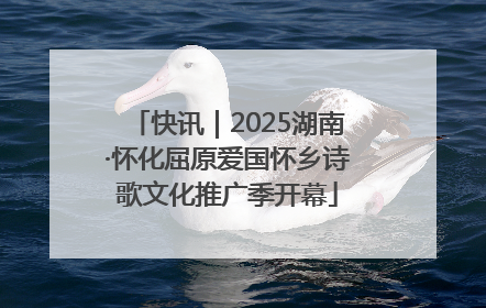 快讯｜2025湖南·怀化屈原爱国怀乡诗歌文化推广季开幕