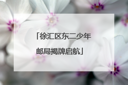 徐汇区东二少年邮局揭牌启航