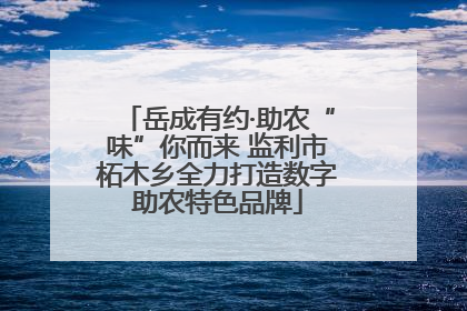 岳成有约·助农“味”你而来 监利市柘木乡全力打造数字助农特色品牌
