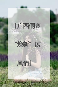 广西侗寨“焕新”展风情