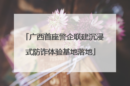 广西首座警企联建沉浸式防诈体验基地落地