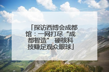 探访西博会成都馆：一网打尽“成都智造” 硬核科技赚足观众眼球