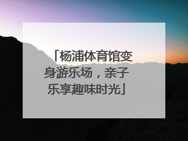 杨浦体育馆变身游乐场，亲子乐享趣味时光