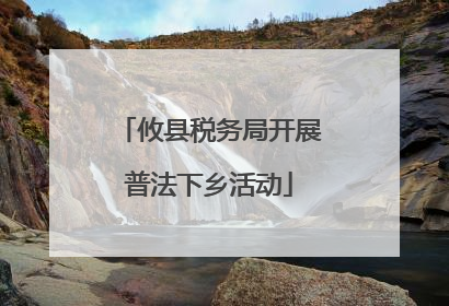 攸县税务局开展普法下乡活动