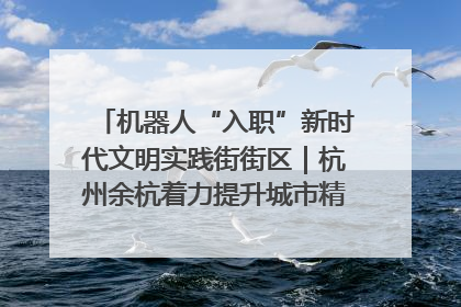 机器人“入职”新时代文明实践街街区｜杭州余杭着力提升城市精细化智能化管理水平