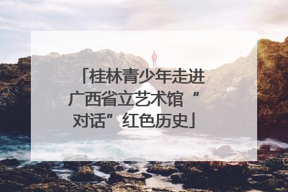 桂林青少年走进广西省立艺术馆“对话”红色历史