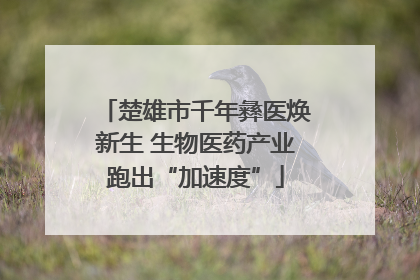 楚雄市千年彝医焕新生 生物医药产业跑出“加速度”