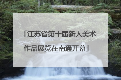 江苏省第十届新人美术作品展览在南通开幕