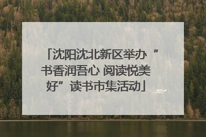 沈阳沈北新区举办“书香润吾心 阅读悦美好”读书市集活动