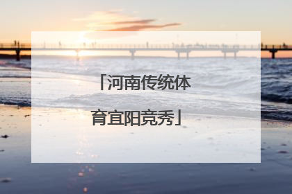 河南传统体育宜阳竞秀