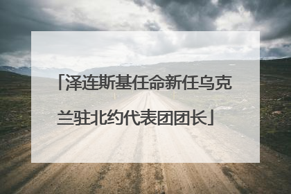 泽连斯基任命新任乌克兰驻北约代表团团长