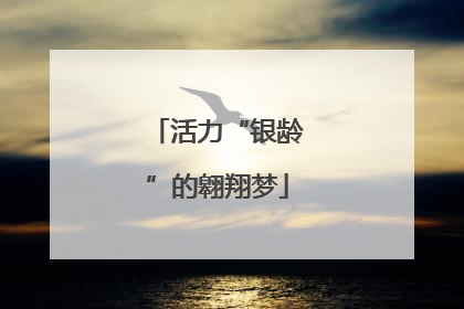 活力“银龄”的翱翔梦