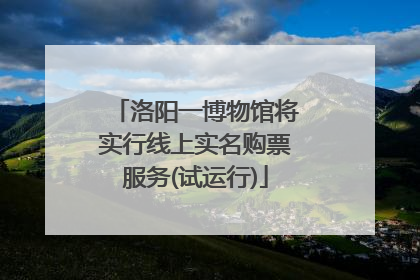 洛阳一博物馆将实行线上实名购票服务(试运行)
