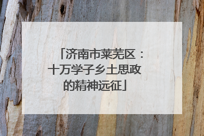 济南市莱芜区：十万学子乡土思政的精神远征