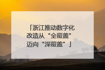 浙江推动数字化改造从“全覆盖”迈向“深覆盖”