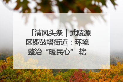 清风头条｜武陵源区锣鼓塔街道：环境整治“暖民心” 辖区面貌“靓”起来
