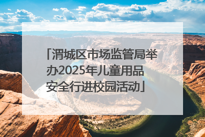 渭城区市场监管局举办2025年儿童用品安全行进校园活动