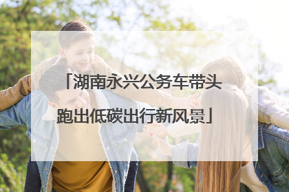 湖南永兴公务车带头跑出低碳出行新风景