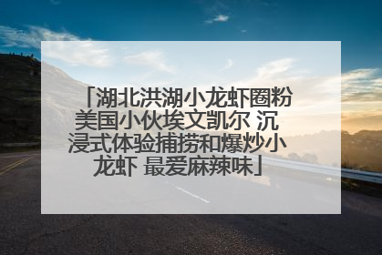 湖北洪湖小龙虾圈粉美国小伙埃文凯尔 沉浸式体验捕捞和爆炒小龙虾 最爱麻辣味