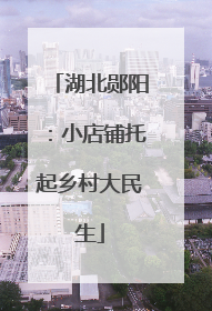 湖北郧阳：小店铺托起乡村大民生
