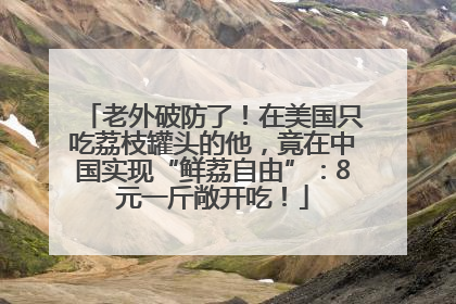 老外破防了！在美国只吃荔枝罐头的他，竟在中国实现“鲜荔自由”：8元一斤敞开吃！