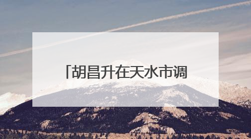 胡昌升在天水市调研时强调：壮大特色产业带动群众增收致富 加强文物保护推动文化创新发展