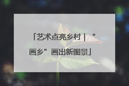 艺术点亮乡村｜“画乡”画出新图景