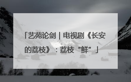 艺苑论剑｜电视剧《长安的荔枝》：荔枝“鲜”