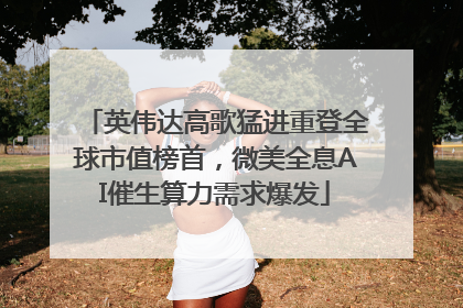 英伟达高歌猛进重登全球市值榜首，微美全息AI催生算力需求爆发