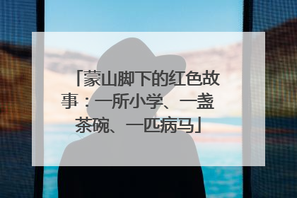 蒙山脚下的红色故事：一所小学、一盏茶碗、一匹病马
