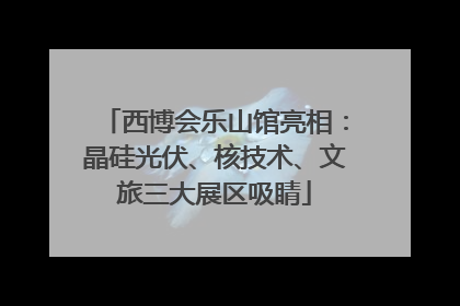 西博会乐山馆亮相：晶硅光伏、核技术、文旅三大展区吸睛