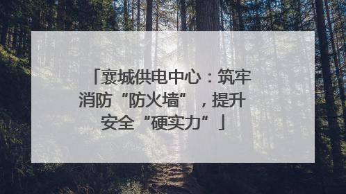 襄城供电中心：筑牢消防“防火墙”，提升安全“硬实力”