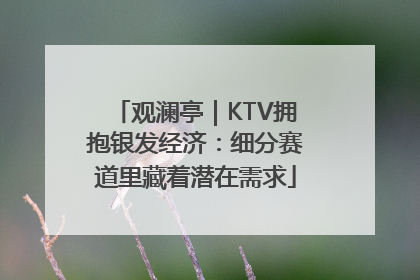 观澜亭｜KTV拥抱银发经济：细分赛道里藏着潜在需求