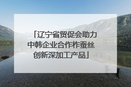 辽宁省贸促会助力中韩企业合作柞蚕丝创新深加工产品