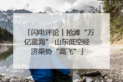 闪电评论丨抢滩“万亿蓝海” 山东低空经济乘势“高飞”