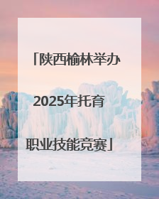 陕西榆林举办2025年托育职业技能竞赛