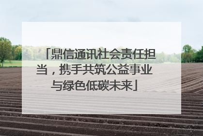 鼎信通讯社会责任担当，携手共筑公益事业与绿色低碳未来