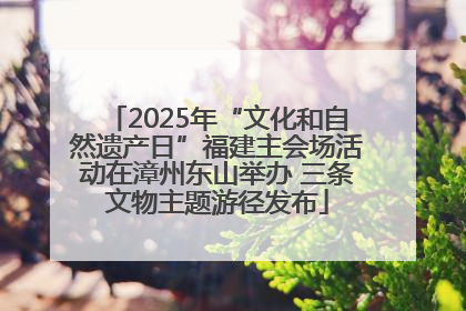 2025年“文化和自然遗产日”福建主会场活动在漳州东山举办 三条文物主题游径发布